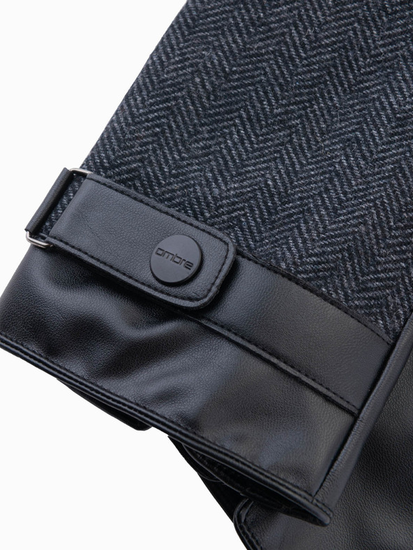 Ombre Clothing Guanti eleganti da uomo in misto lana Ombre Clothing