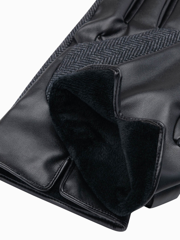 Ombre Clothing Guanti eleganti da uomo in misto lana Ombre Clothing