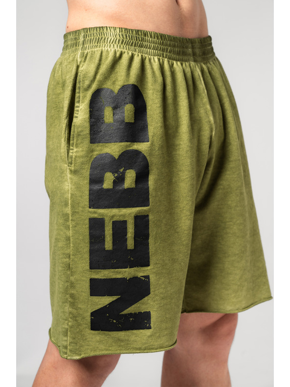 Nebbia Pantaloncini della tuta lavati NO BS 367 Nebbia