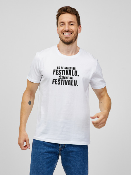 ZOOT.Original T-shirt bianca da uomo ZOOT.Original Quello che succede al festival, rimane al festival