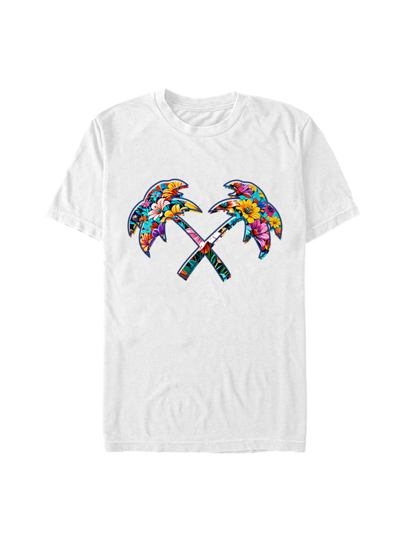 ZOOT.Fan Maglietta bianca Trainer Spotter Cross Palm Flowers