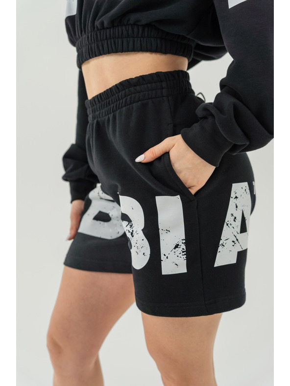 Nebbia Sweatpants shorts 6" MUSCLE MOMMY 624 XS,black