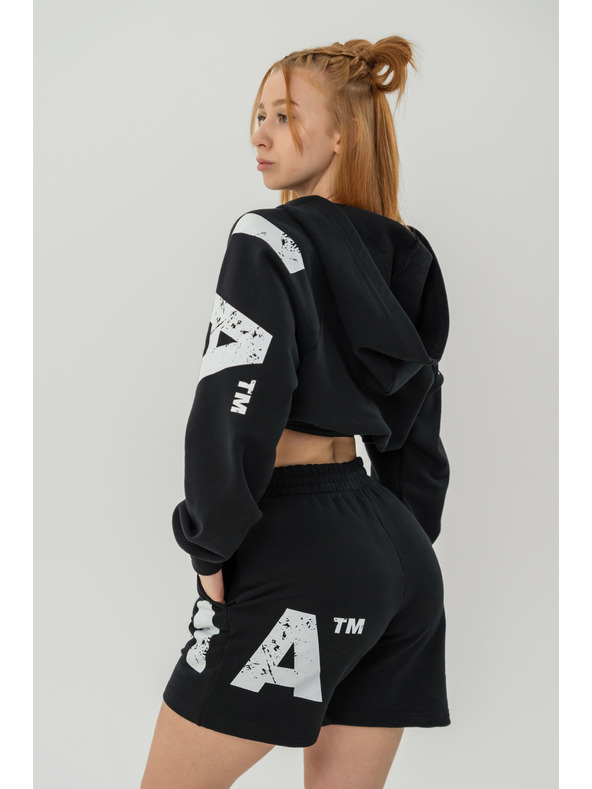 Nebbia Sweatpants shorts 6" MUSCLE MOMMY 624 XS,black