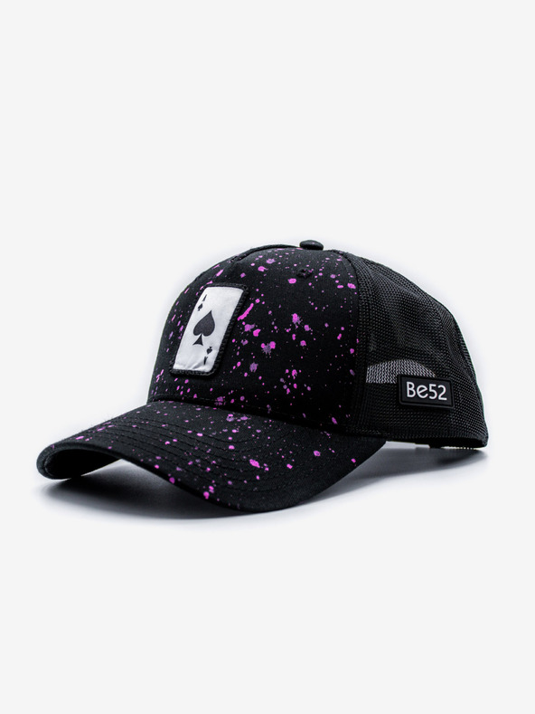Be52 Cappellino Be52 Ace splash premium nero/rosa