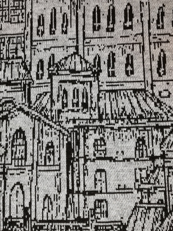 numoco Cappotto donna grigio fantasia con cappuccio e tasche Numoco