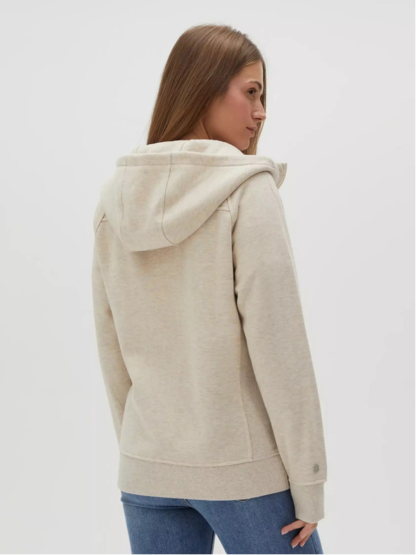 Moodo Felpa con cappuccio beige da donna Moodo