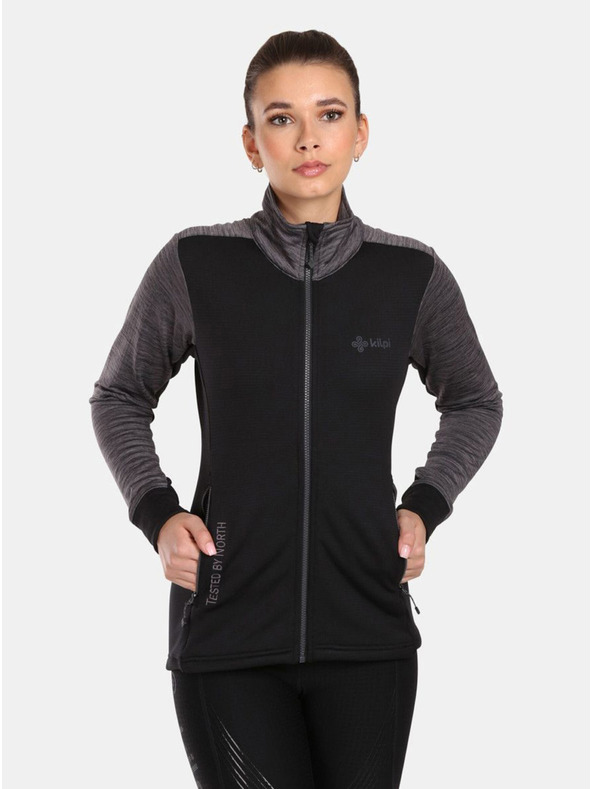 Kilpi Felpa sportiva funzionale da donna nera Kilpi SIREN-W