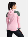 Kilpi Felpa sportiva elasticizzata con cappuccio rosa chiaro da donna Kilpi MEMPHIS-W