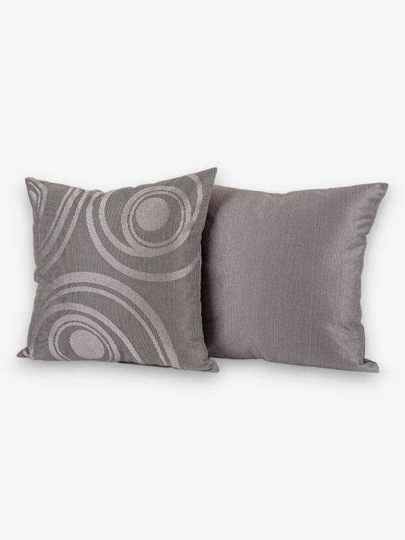 Kvalitex Cuscino grigio Cerchi 50x50cm Kvalitex