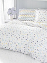 Kvalitex Biancheria da letto in cotone francese Delux 220x200, 70x90cm Duo blu Kvalitex