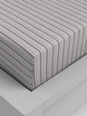 Kvalitex Lenzuolo con angoli in cotone 100x200cm a righe viola Kvalitex