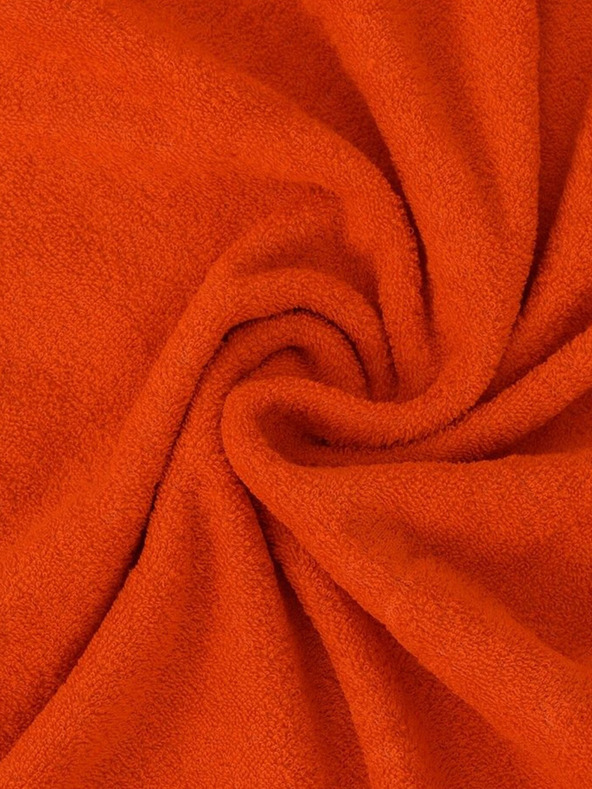 Kvalitex Lenzuolo in spugna matrimoniale 180x200cm arancione Kvalitex