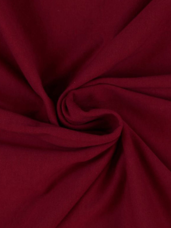 Kvalitex Lenzuolo jersey con lycra 220x200cm bordeaux Kvalitex
