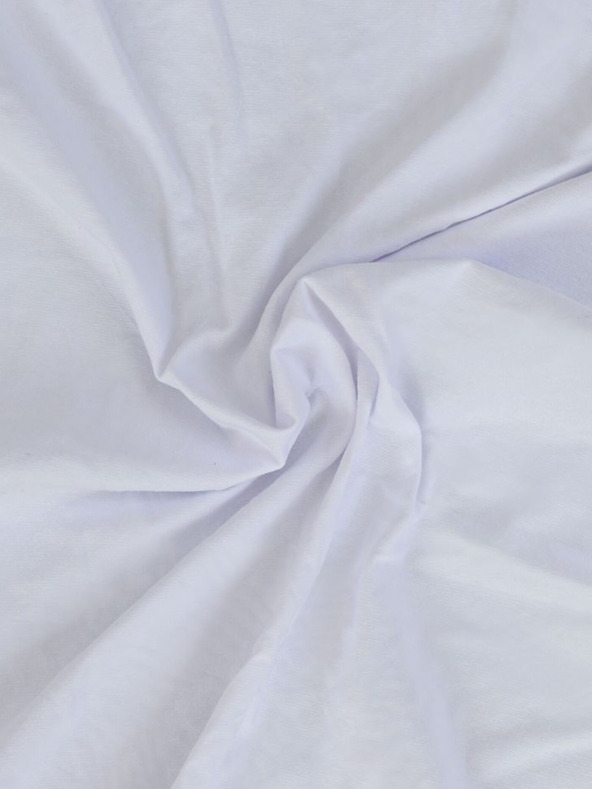 Kvalitex Lenzuolo singolo in jersey con lycra 120x200cm bianco Kvalitex