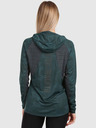 Kilpi Felpa running Kilpi AILEEN-W Verde scuro da donna