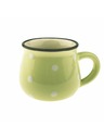 Casa de Engel Ceramic mug - light green with dots, 75ml, 24/144