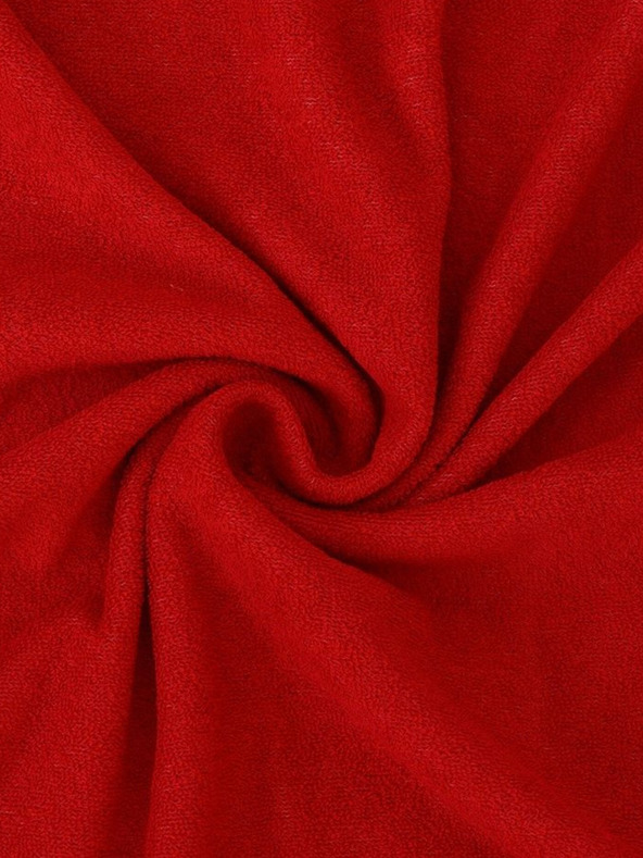 Kvalitex Lenzuolo in spugna 220x200cm rosso Kvalitex