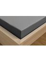 Kvalitex Lenzuolo jersey con lycra 160x200cm grigio scuro Kvalitex