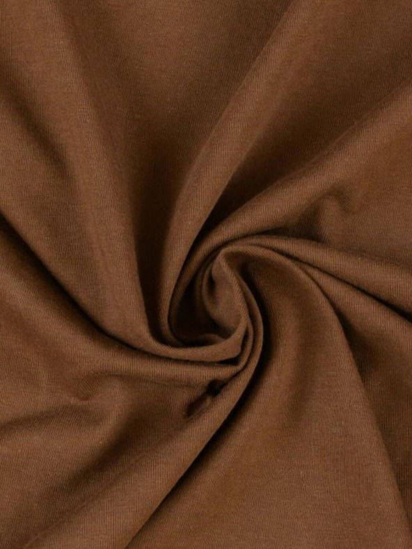 Kvalitex Lenzuolo Jersey 140x200cm marrone scuro