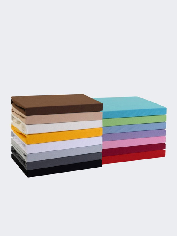 Kvalitex Lenzuolo Jersey 140x200cm marrone scuro