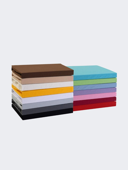 Kvalitex Lenzuolo jersey 160x200cm rosso Kvalitex