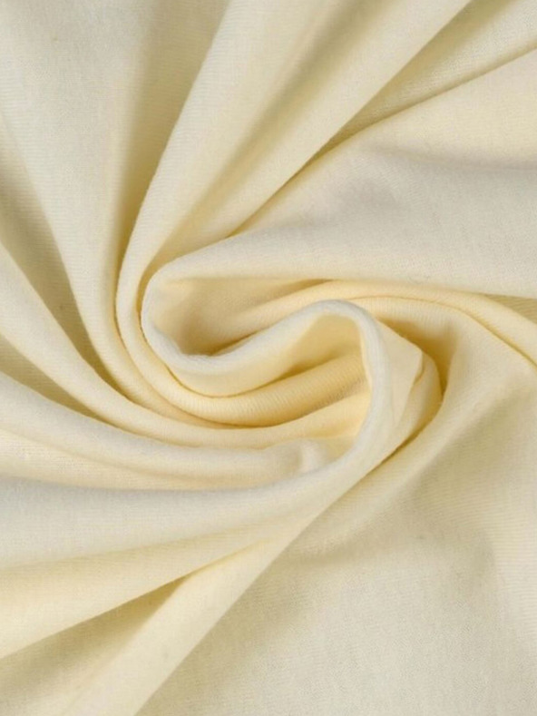 Kvalitex Lenzuolo singolo Jersey 140x200cm bianco sporco