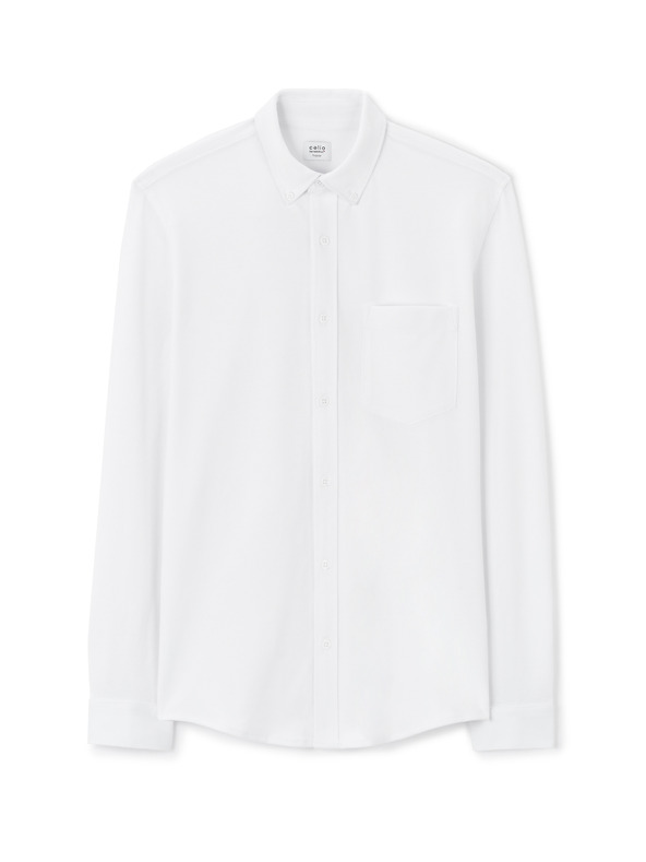 Celio Camicia Celio Lapic uomo bianca