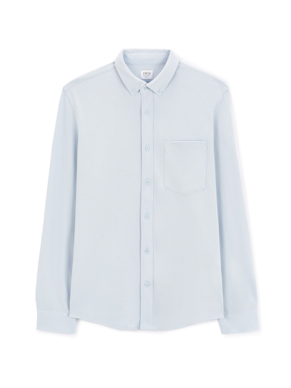 Celio Camicia Celio Lapic da uomo blu chiaro
