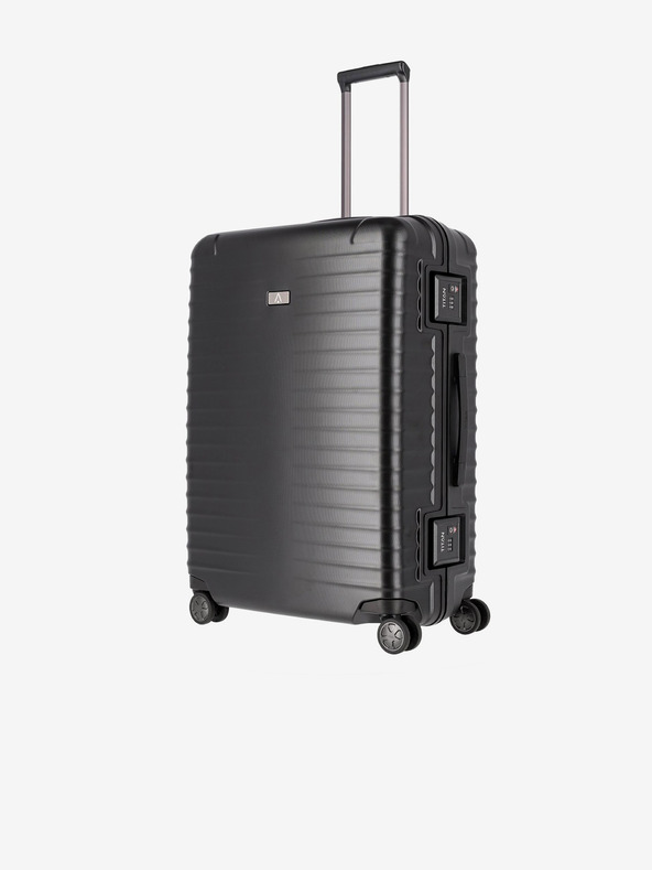 Titan Valigia da viaggio nera Titan Litron Frame L