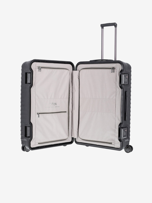 Titan Valigia da viaggio nera Titan Litron Frame L