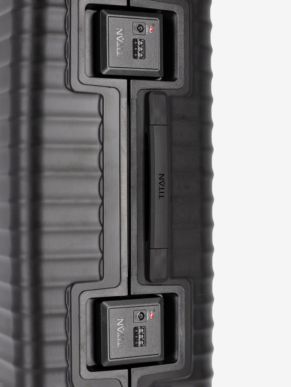 Titan Valigia da viaggio nera Titan Litron Frame L