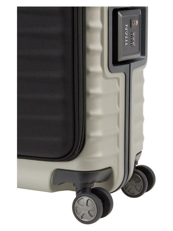 Titan Valigia da viaggio Titan Litron Frame S tasca frontale Champagne