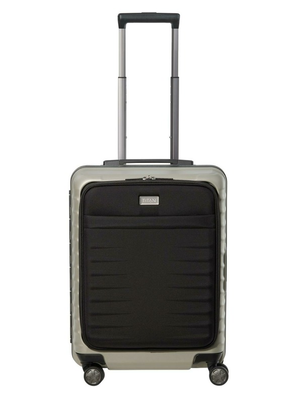 Titan Valigia da viaggio Titan Litron Frame S tasca frontale Champagne