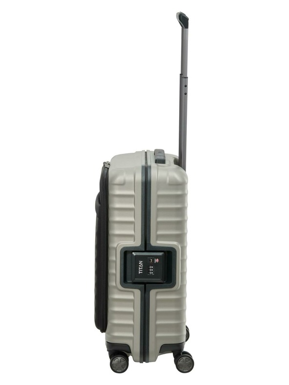 Titan Valigia da viaggio Titan Litron Frame S tasca frontale Champagne