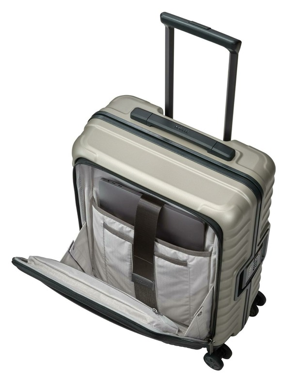 Titan Valigia da viaggio Titan Litron Frame S tasca frontale Champagne