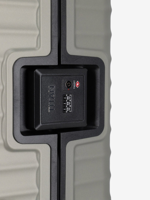 Titan Valigia da viaggio beige Titan Litron Frame S
