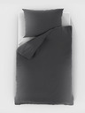 Kvalitex Biancheria da letto in mussola 140x200, 70x90cm grigio scuro Kvalitex