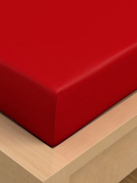 Kvalitex Lenzuolo di cotone 150x230cm rosso Kvalitex