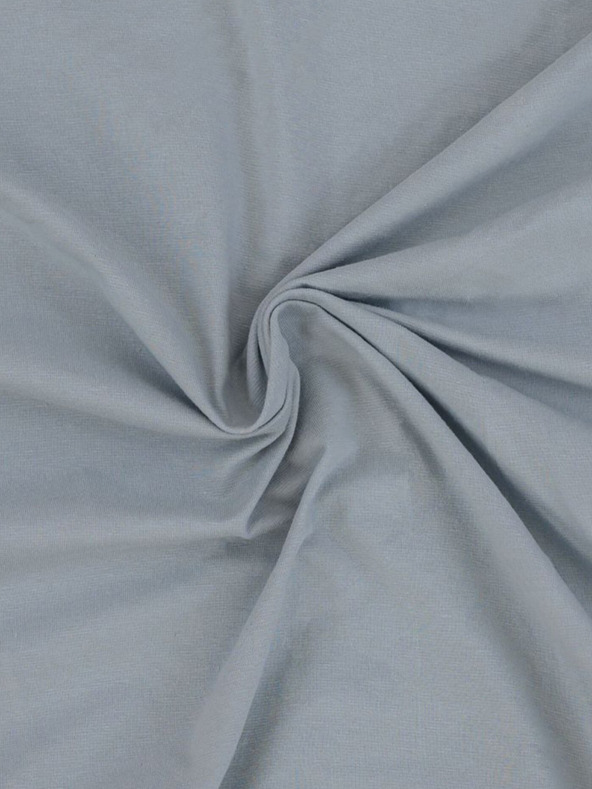 Kvalitex Lenzuolo in jersey con lycra 120x200cm grigio chiaro Kvalitex
