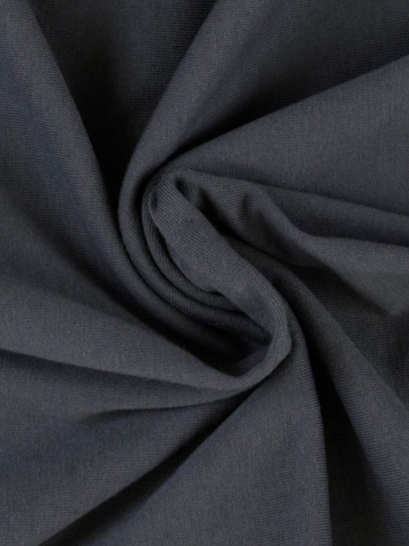 Kvalitex Lenzuolo di jersey 160x200cm grigio scuro