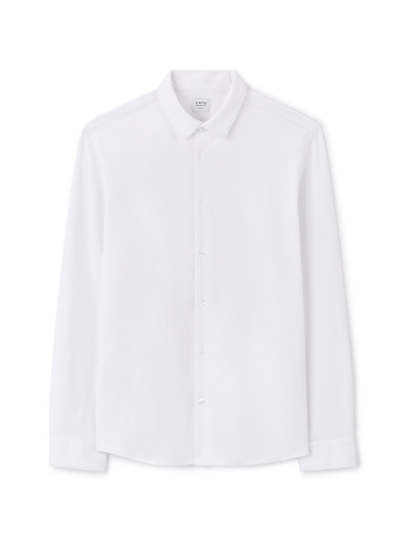 Celio Camicia Celio Lajersey uomo bianco