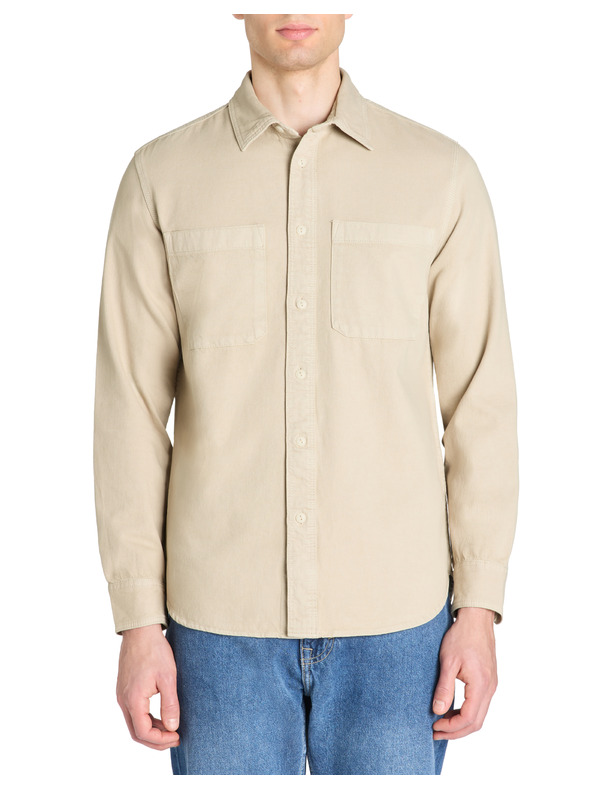 Celio Camicia Celio Lanime uomo beige