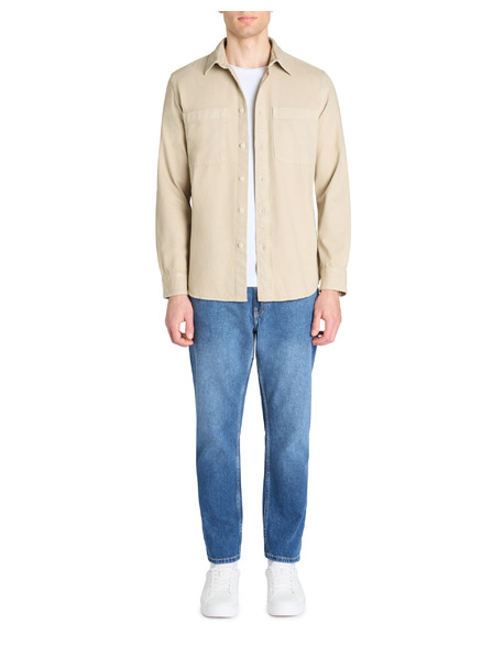 Celio Camicia Celio Lanime uomo beige