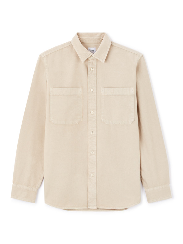 Celio Camicia Celio Lanime uomo beige