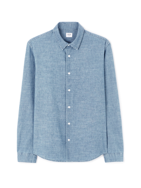 Celio Camicia da uomo blu Celio Lachambray