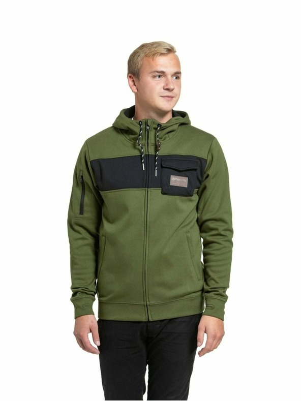 Meatfly Meatfly felpa tecnica uomo Josh Olive | Verde | Taglia