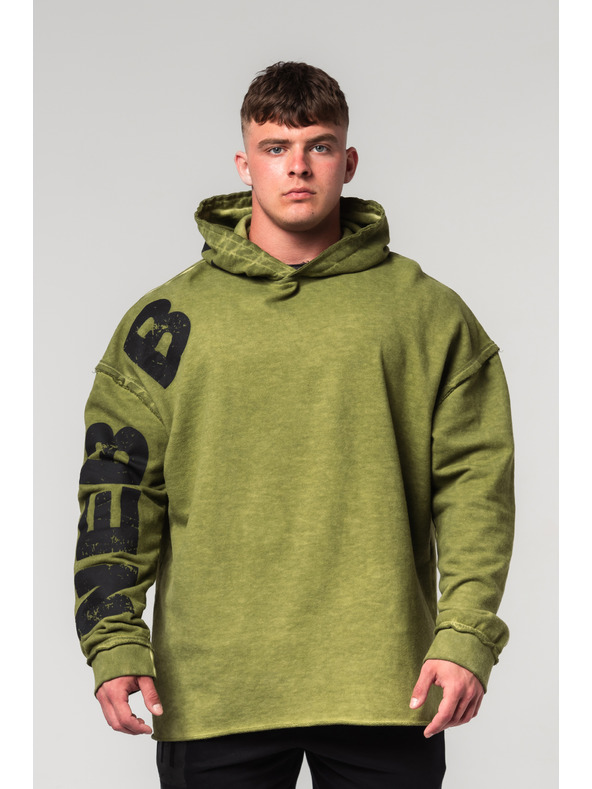 Nebbia Felpa con cappuccio oversize lavata via NO BS 371