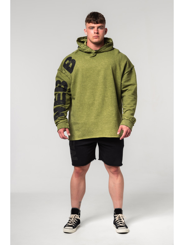 Nebbia Felpa con cappuccio oversize lavata via NO BS 371