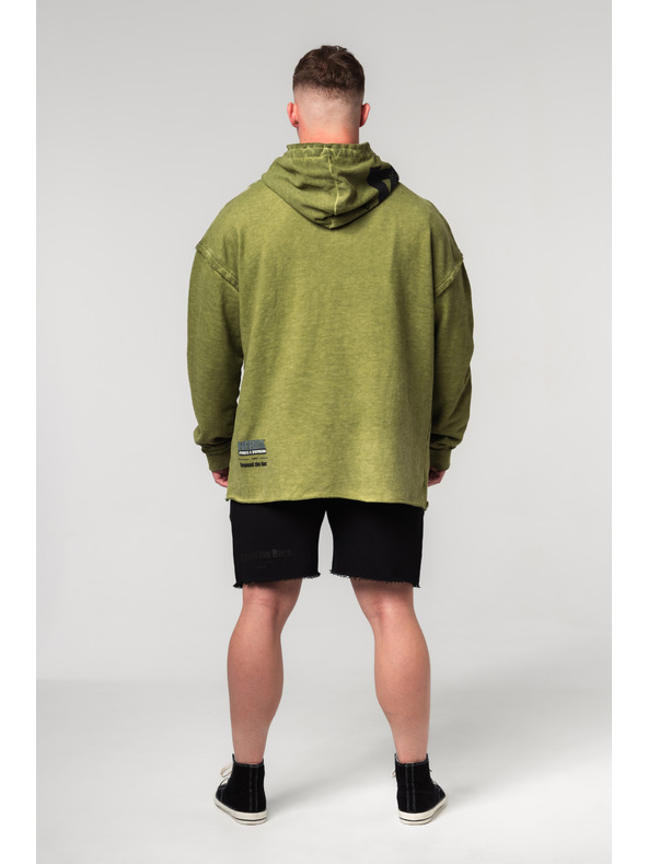 Nebbia Felpa con cappuccio oversize lavata via NO BS 371