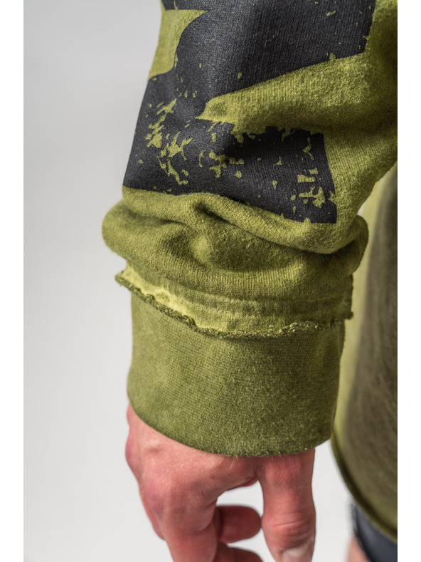 Nebbia Felpa con cappuccio oversize lavata via NO BS 371